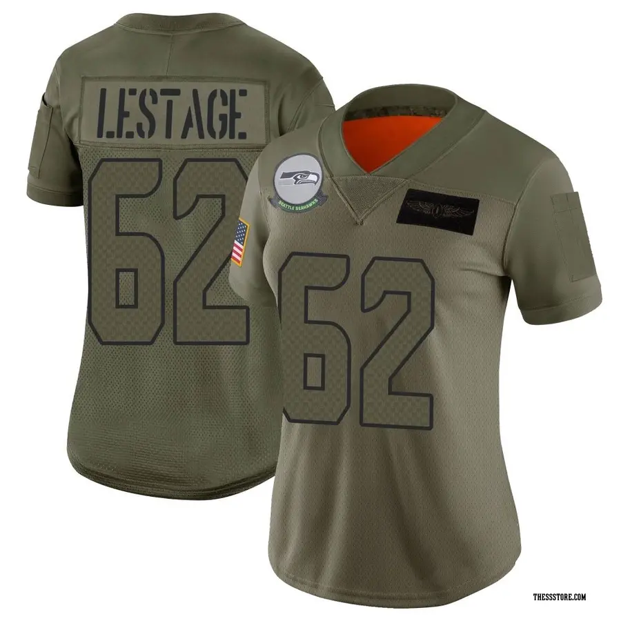Camo Women's Pier-Olivier Lestage Seattle Seahawks Limited 2019 Salute to Service Jersey