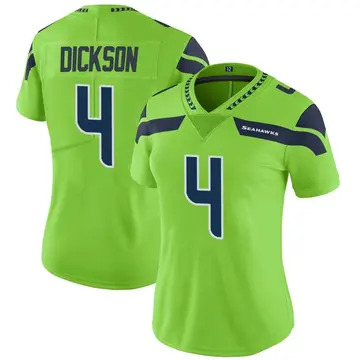 Green Women's Michael Dickson Seattle Seahawks Limited Color Rush Neon Jersey