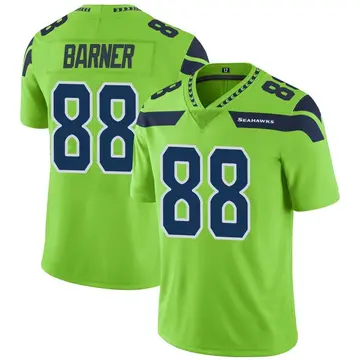 Green Youth AJ Barner Seattle Seahawks Limited Color Rush Neon Jersey