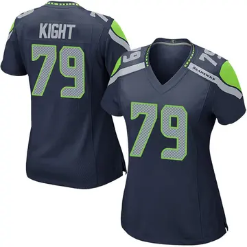 Navy Women's Amari Kight Seattle Seahawks Game Team Color Jersey