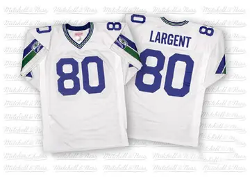 White Men's Steve Largent Seattle Seahawks Authentic Mitchell And Ness Throwback Jersey